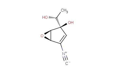 6-OXABICYCLO(3.1.0)HEX-3-ENE-2-METHANOL, 2-HYDROXY-4-ISOCYANO-ALPHA-METHYL-, (1-ALPHA,2-BETA,2(R*),5